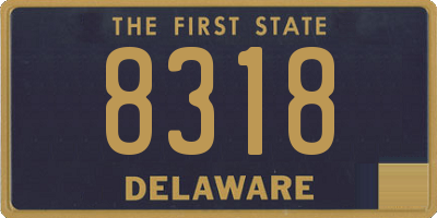 DE license plate 8318