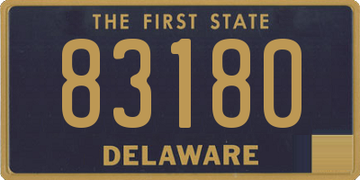 DE license plate 83180