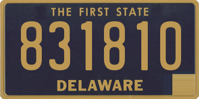 DE license plate 831810