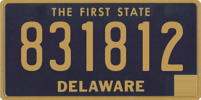 DE license plate 831812