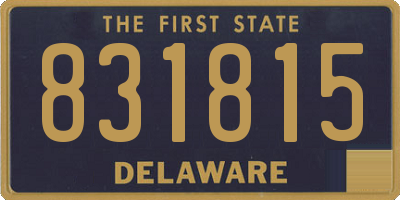 DE license plate 831815