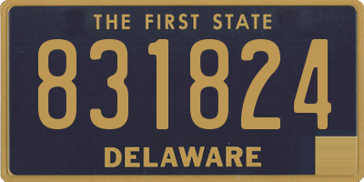 DE license plate 831824