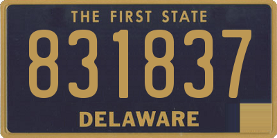 DE license plate 831837