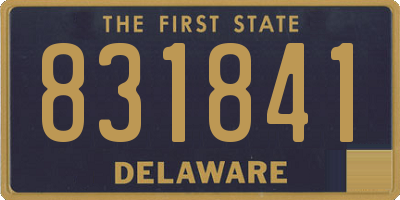 DE license plate 831841