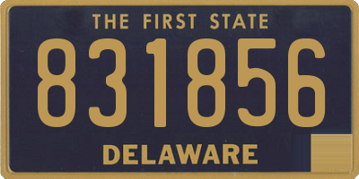 DE license plate 831856