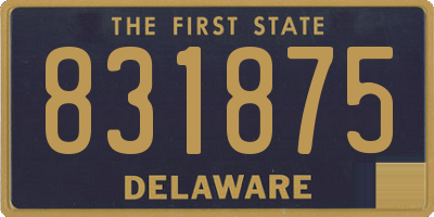 DE license plate 831875