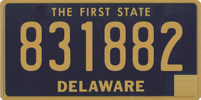 DE license plate 831882