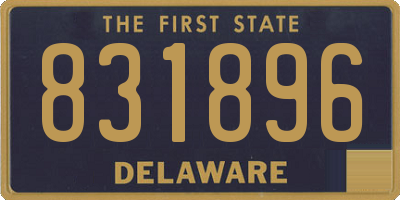 DE license plate 831896