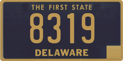 DE license plate 8319