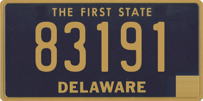 DE license plate 83191