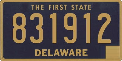 DE license plate 831912