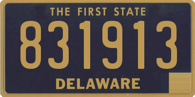 DE license plate 831913