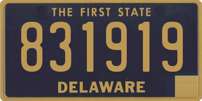 DE license plate 831919