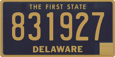 DE license plate 831927