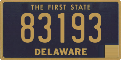 DE license plate 83193