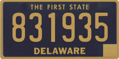 DE license plate 831935
