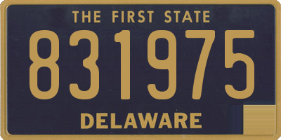 DE license plate 831975