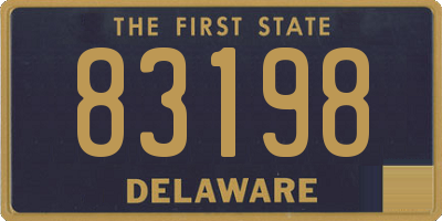 DE license plate 83198