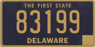 DE license plate 83199