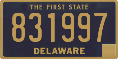 DE license plate 831997