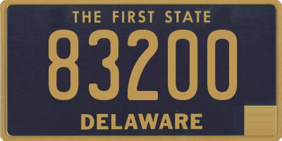 DE license plate 83200