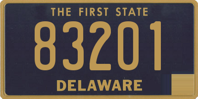 DE license plate 83201