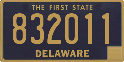 DE license plate 832011