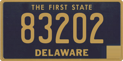 DE license plate 83202