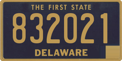 DE license plate 832021