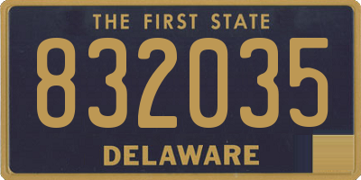 DE license plate 832035