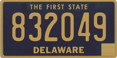DE license plate 832049