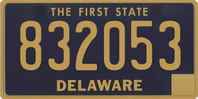 DE license plate 832053