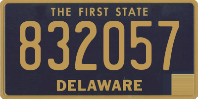 DE license plate 832057