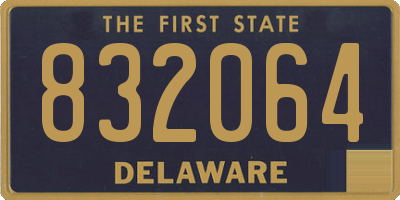 DE license plate 832064