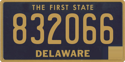 DE license plate 832066