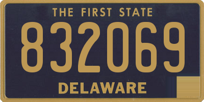 DE license plate 832069