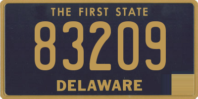 DE license plate 83209