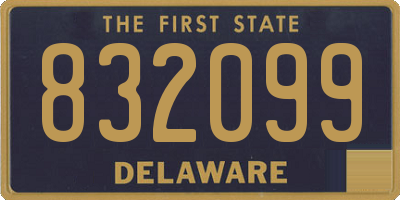 DE license plate 832099