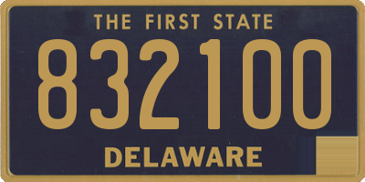 DE license plate 832100