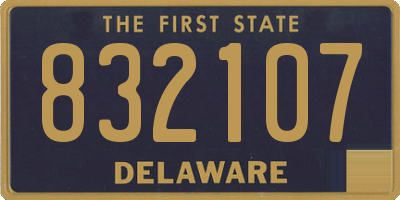 DE license plate 832107