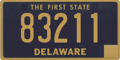 DE license plate 83211