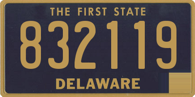 DE license plate 832119