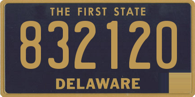 DE license plate 832120