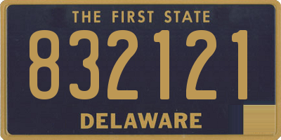 DE license plate 832121