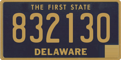 DE license plate 832130
