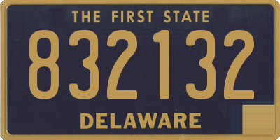 DE license plate 832132