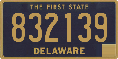 DE license plate 832139