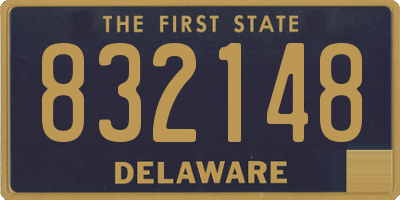 DE license plate 832148