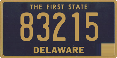 DE license plate 83215