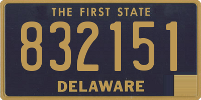 DE license plate 832151